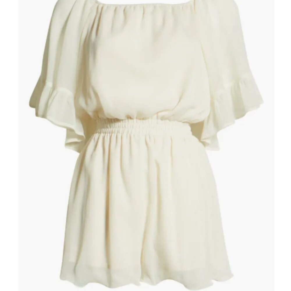 Endless Ross White Ruffled Romper - Picture 3 of 7